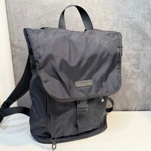 Timbuk2 Swig Backpack Black Nylon Messenger Laptop Compartment Polka Dot Lining